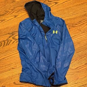 Under Armour Blue Jacket with Yellow Logo